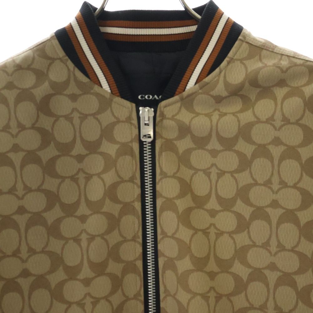 COACH (コーチ) シグネチャー ポリエステル ブルゾン ホワイト