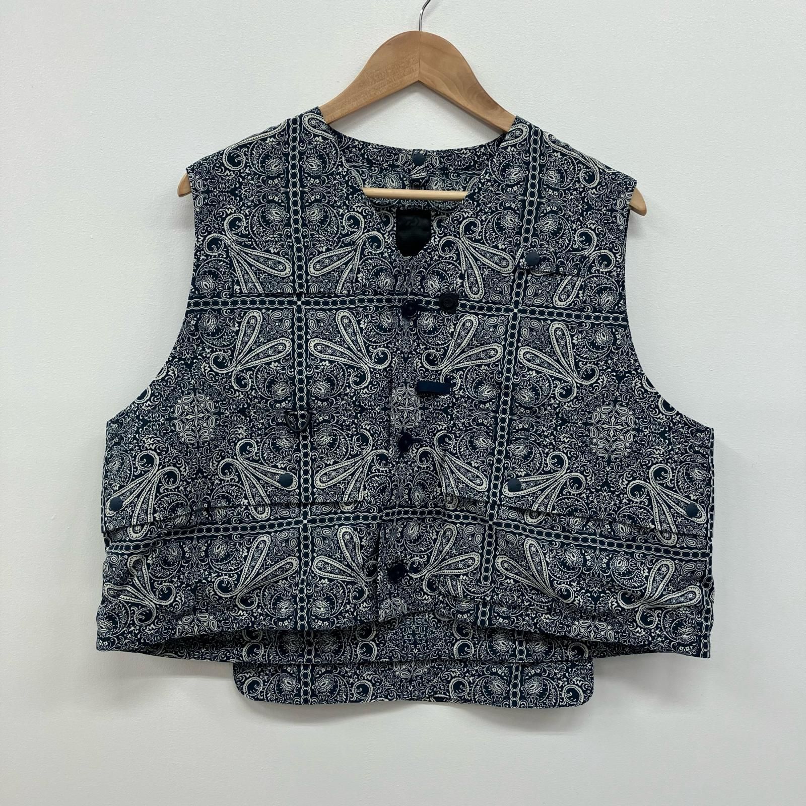 イオン広店 DAIWA PIER39 ダイワピア ベスト TECH OVER VEST PAISLEY BJ-34024 サイズ S 104