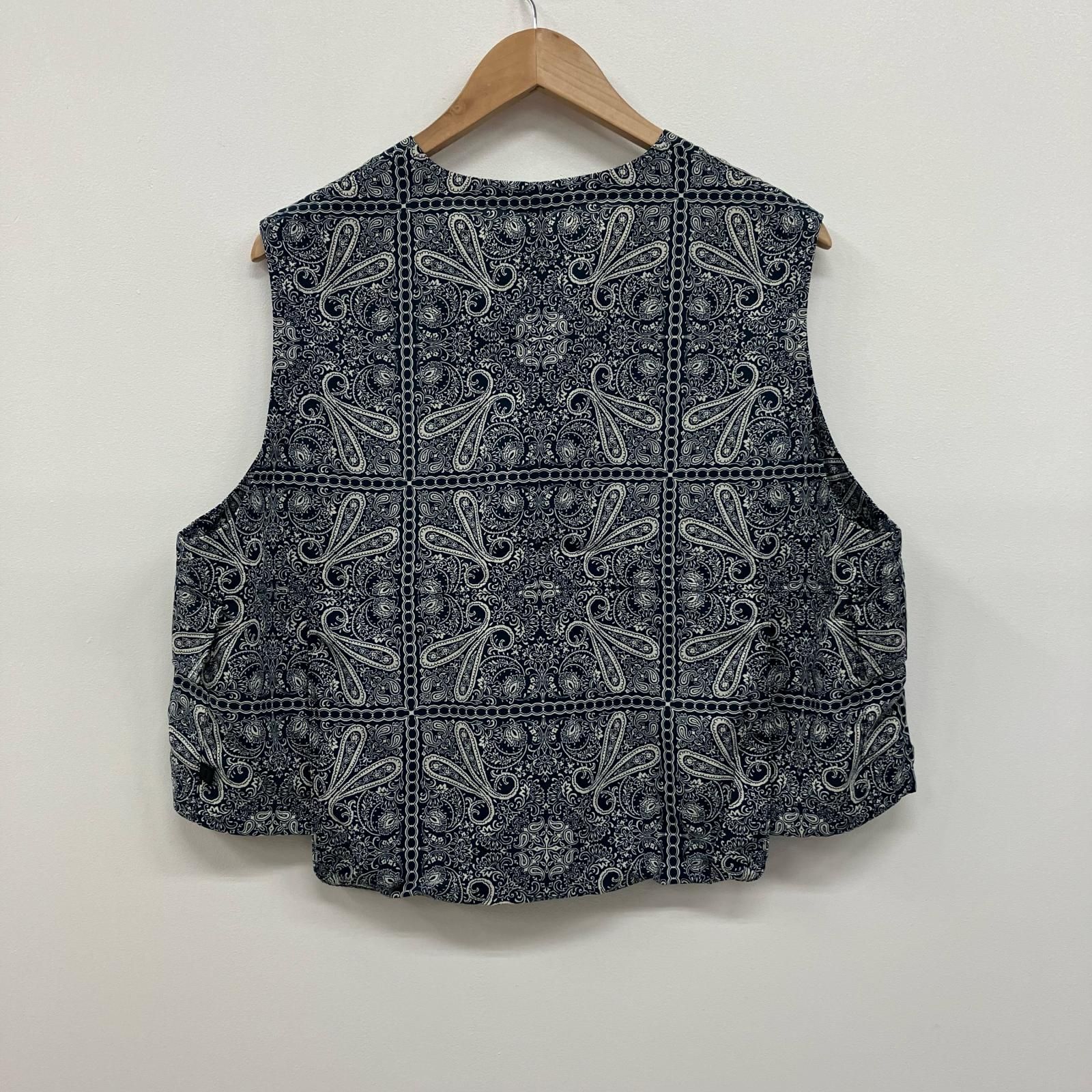 イオン広店 DAIWA PIER39 ダイワピア ベスト TECH OVER VEST PAISLEY BJ-34024 サイズ S 104