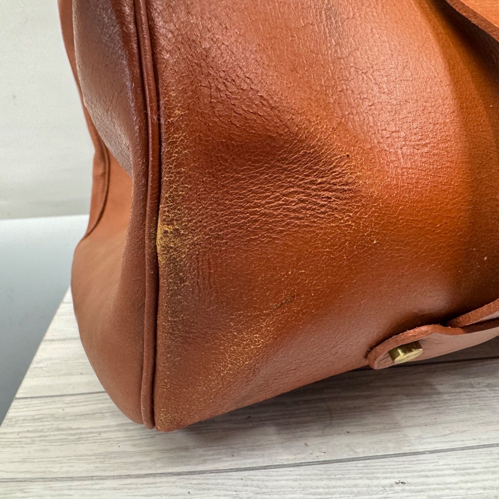 ボストンバッグ ブラウン