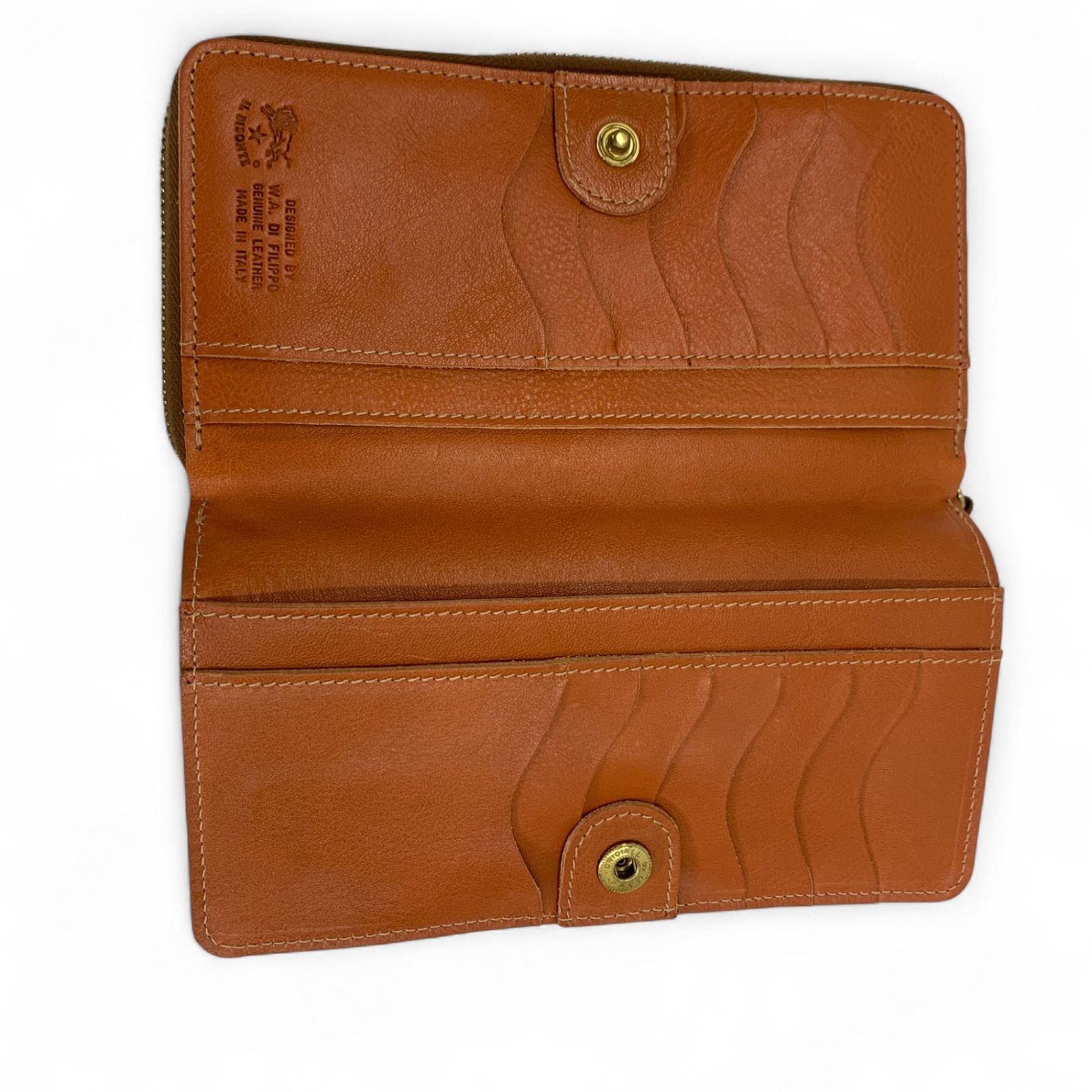 ILBISONTE イルビゾンテ ラウンドファスナー長財布 本革 ブラウン IL