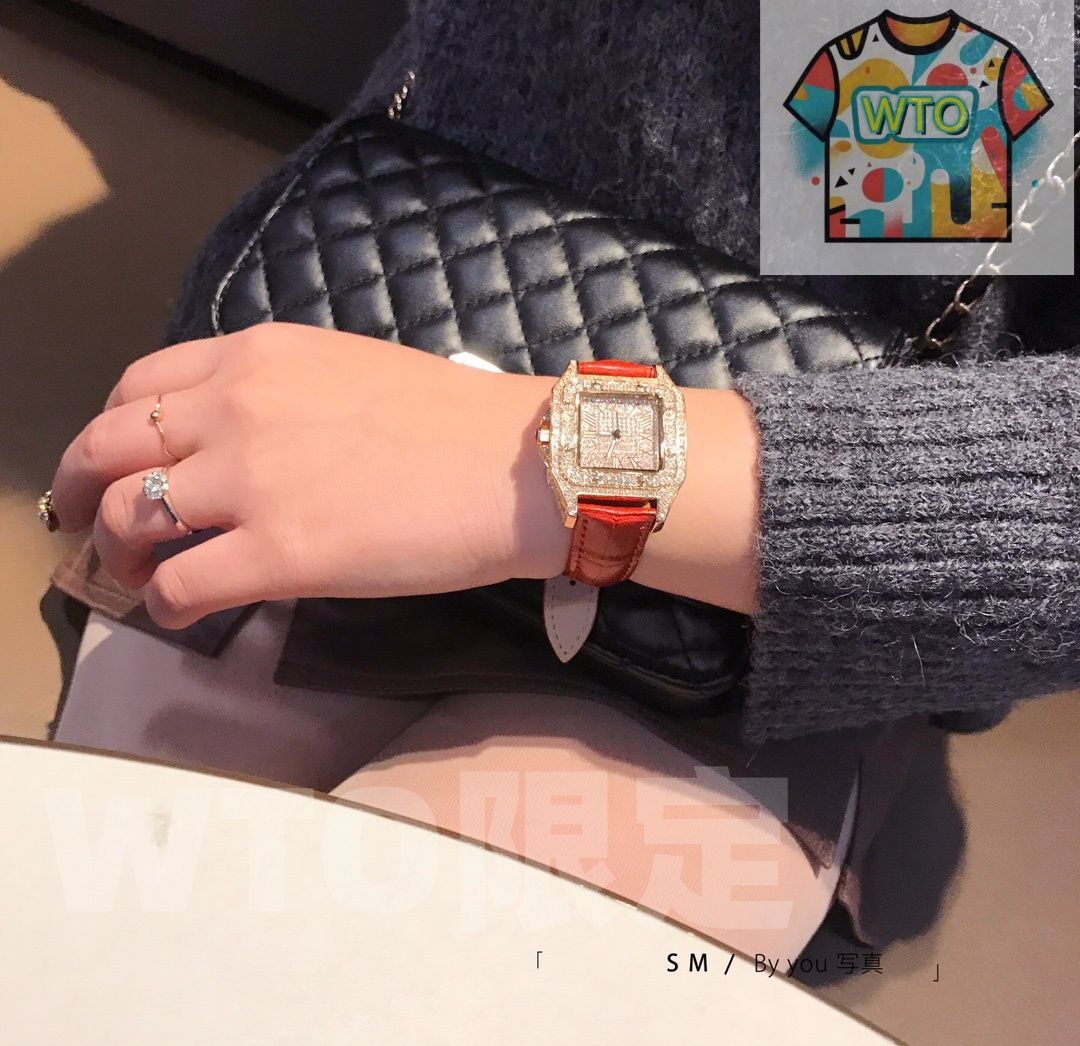 WTO通販 CARTIER カルティエ サントス レディース ダイヤモンド スター 腕時計-WTO店名をご ください-WTO輸入-OKP06