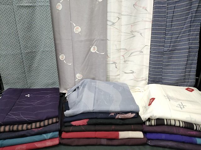 夏物 小紋 絽 紗 まとめて20点 鶴 花柄 手描き 絞り 型染め 着用 多数 全て正絹 se 3803