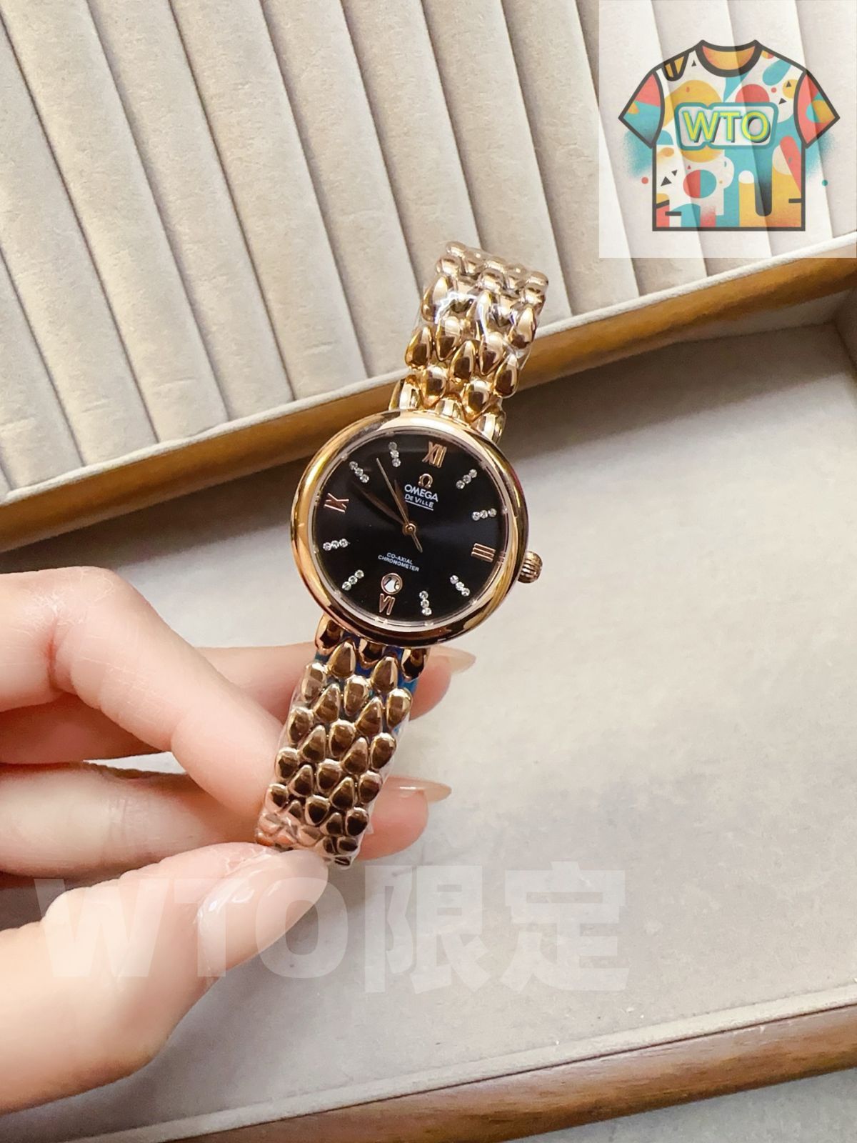  期間 オメガ レディース腕時計 28 mm 薄型クオーツ ミネラルガラス 316 L鋼 WTO店名をご ください 自動巻き時計 腕時計(アナログ)