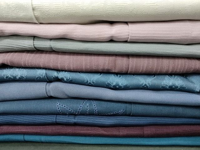 平和屋着物＊夏物 色無地 紗 クロムグリーン色 正絹 逸品 DAAR9297op