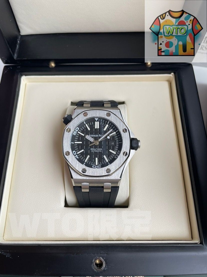 AP オーデマ ピゲ Audemars Piguet ロイヤルオーク オフショア 15710 ST Cal.3120自動巻き 42 mm 反射防止サファイア＆ゴムバンド｜ ｜ -WTO店名をご ください