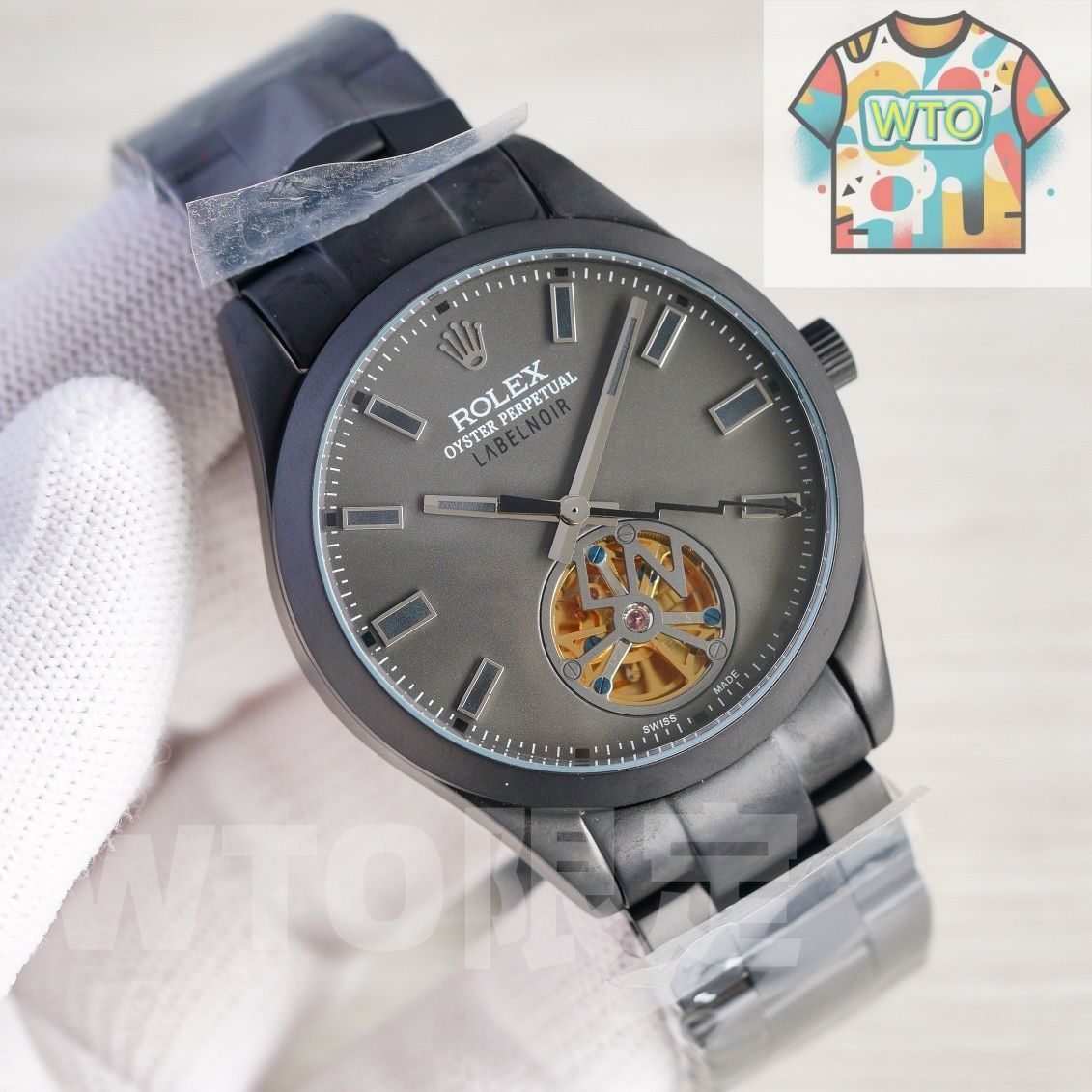 歴史的挑戦 ロレックス カスタム トゥールビヨン｜レーベル ノワール改修｜伝統機芯×未来技術｜ ｜ -WTO店名をご ください