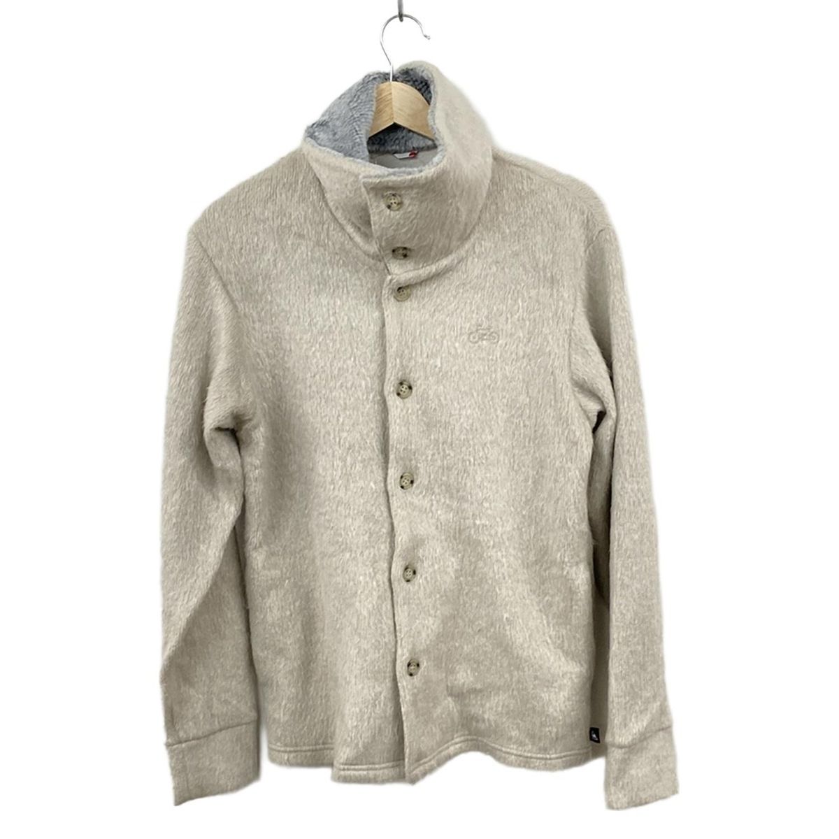 SOU SOU ソウソウ ブルゾン サイズS レディース - グレーベージュ 長袖 ニット 春 秋 Le coq sportifコラボ