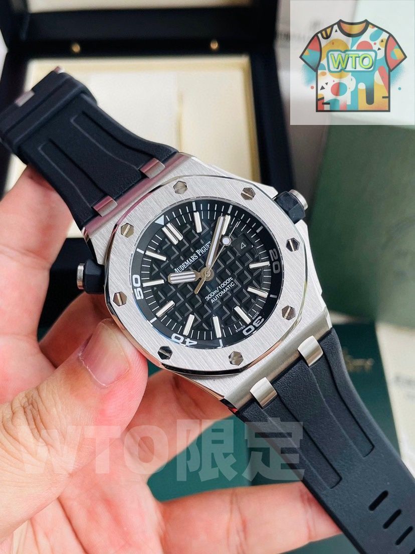 AP オーデマ ピゲ Audemars Piguet ロイヤルオーク オフショア 15710ST Cal.3120自動巻き 42mm 反射防止サファイア＆ゴムバンド｜ ｜ -WTO店名をご ください