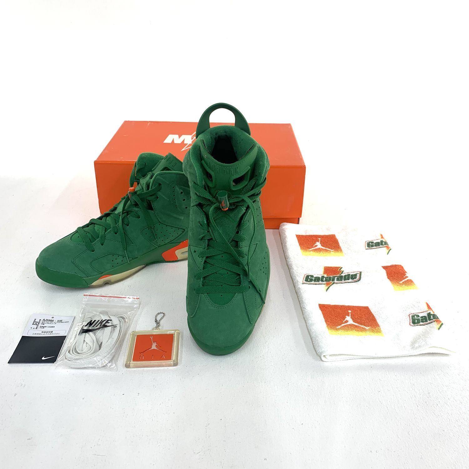 加古川物流 ナイキ エアジョーダン NIKE AIR JORDAN 6 RETRO GATORADE GREEN ゲータレード コラボ 28.5cm. 126