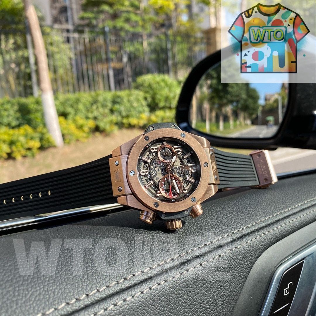 ヒューブロ Hublot メンズ 機械式腕時計 - フルオートマチックムーブメント 316ステンレスケース 天然ゴムバンド| | -WTO店名をご ください