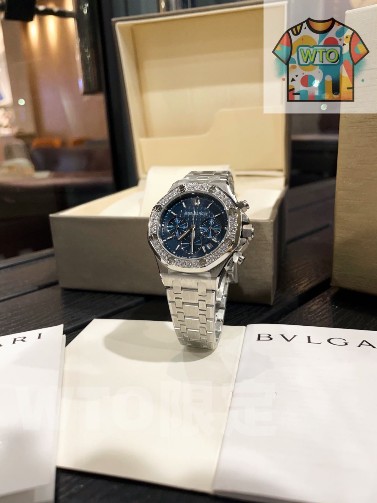 AP オーデマ ピゲ Audemars Piguet ロイヤルオーク レディース ダイヤモンドベゼル＆ クォーツ 37 mm オリジナルブレスレット付｜ ｜ -WTO店名をご ください