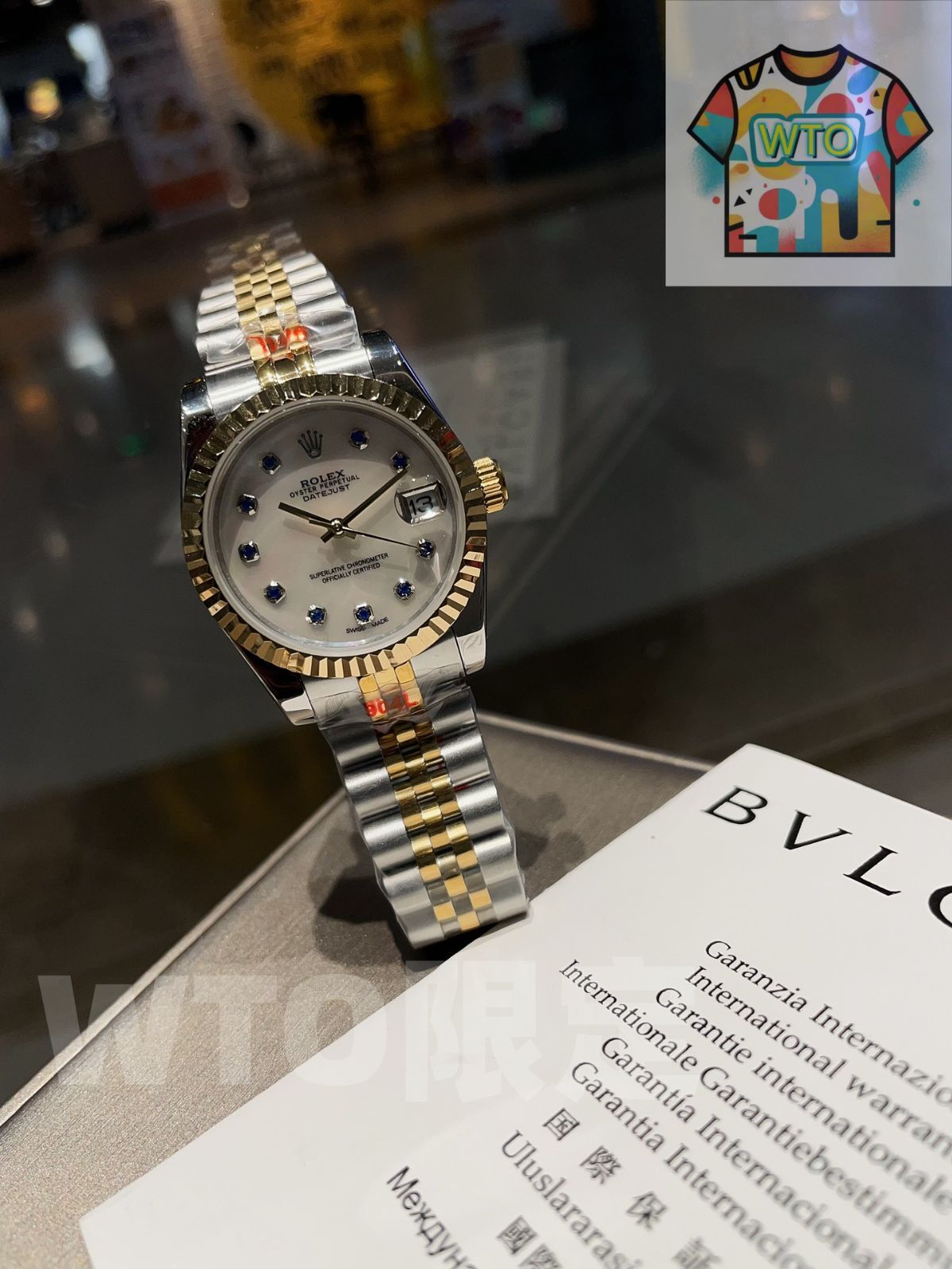 ロレックス Rolex デイトジャスト レディースモデル - 実芯ステンレスバンド スワロフスキークリスタルダイヤモンド 輸入機芯搭載｜ ｜ -WTO店名をご ください