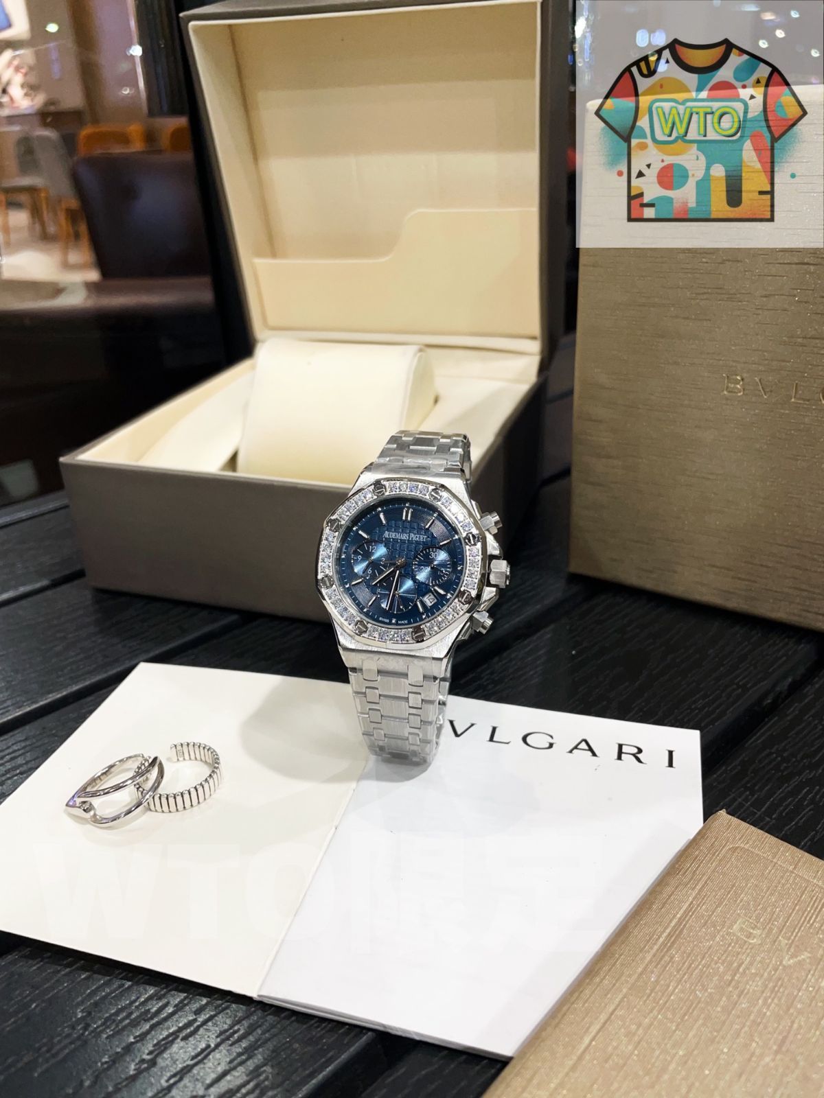 AP オーデマ ピゲ Audemars Piguet ロイヤルオーク レディース ダイヤモンドベゼル& クォーツ 37mm オリジナルブレスレット付| | -WTO店名をご ください