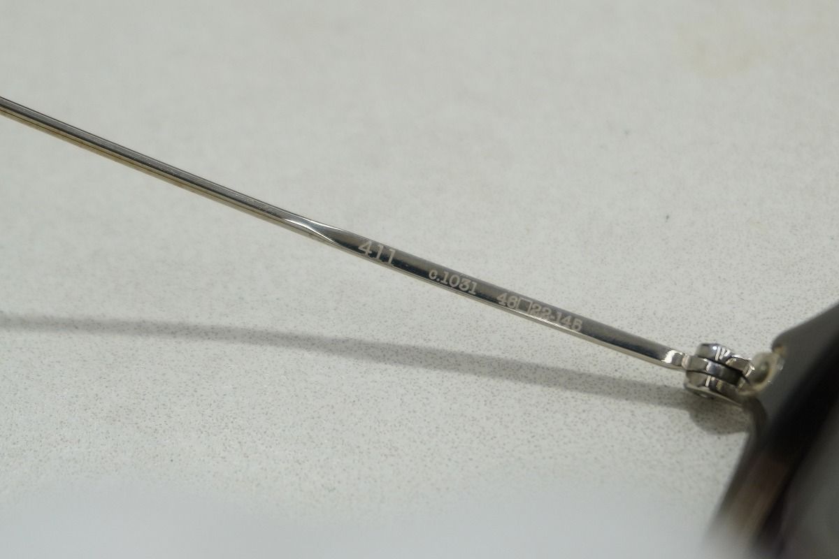 正規 美品 EYEVAN アイヴァン 7285 サングラス 411 チタン テンプル  