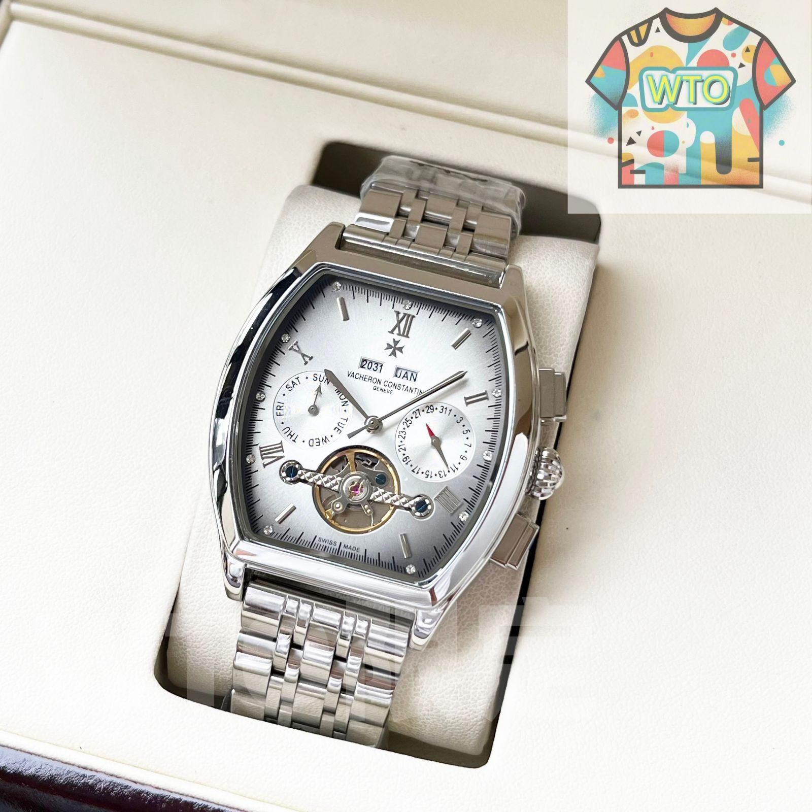 技 ヴァシュロン コンスタンタン メンズ腕時計 42mm｜自動巻き機械式×316L鋼｜サンレイ文字盤 ビジネス-カジュアル｜ ｜ -WTO店名をご ください