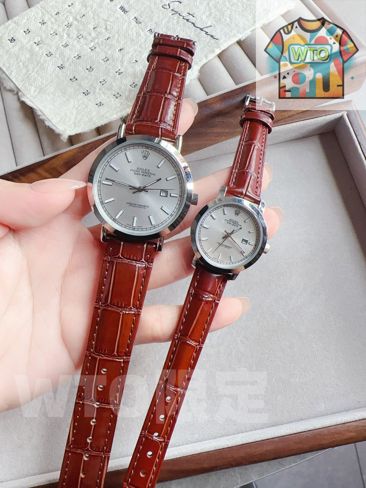  ロレックス Rolex 超薄型カップルウォッチ 一生に一人だけに贈る特別な時計 男女ペア用クォーツ時計 サファイアガラス＆ステンレスバンド WTO店名をご ください 自動巻き時計 腕時計(アナログ)