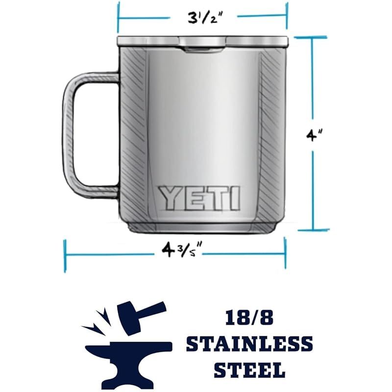 YETI イエティ 各色 豊富な ランブラー 10oz 296ml 保温保冷 マグカップ ふた付 マグネット スライド式 ステンレス 並行輸入品