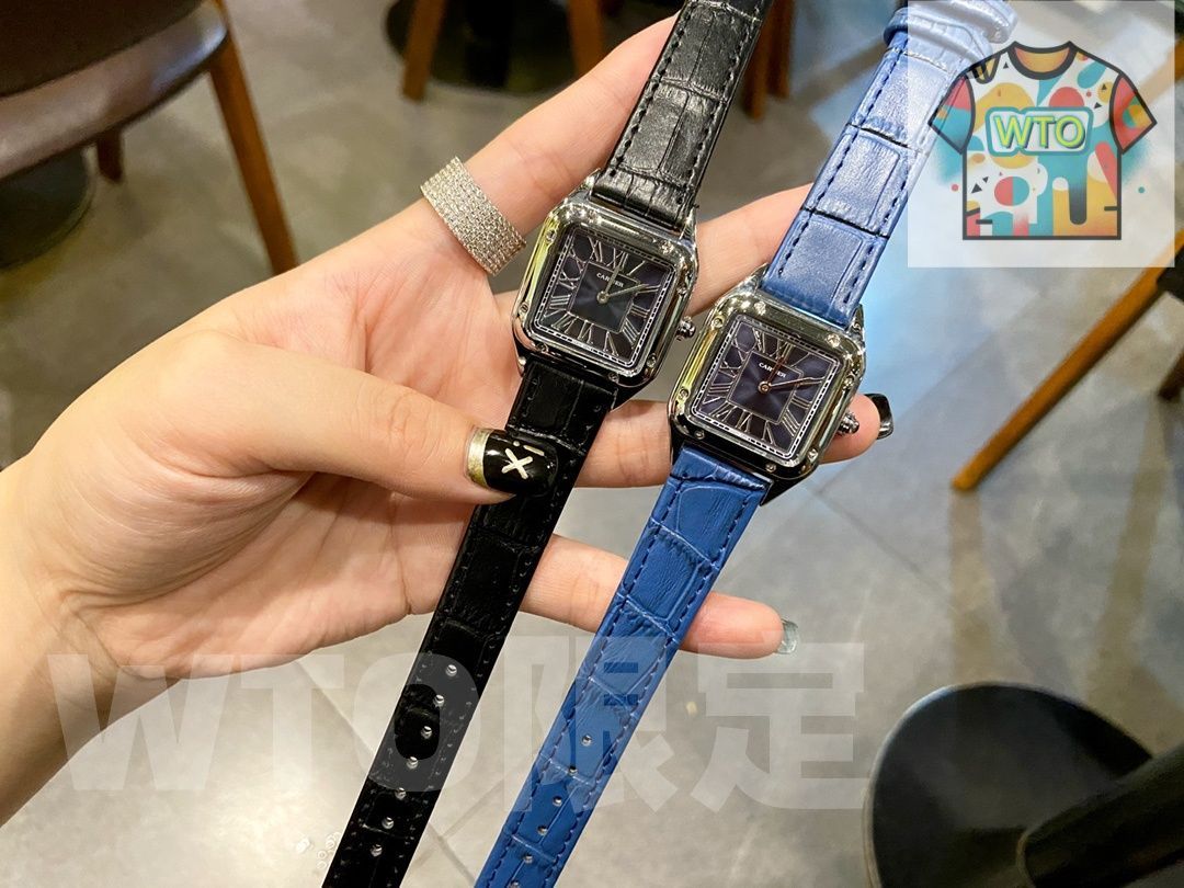  WTO通販 Cartier サントスデュモン スリム 腕時計 WTO店名をご ください JTZ 95 WTO輸入 VVC 00 自動巻き時計 腕時計(アナログ)