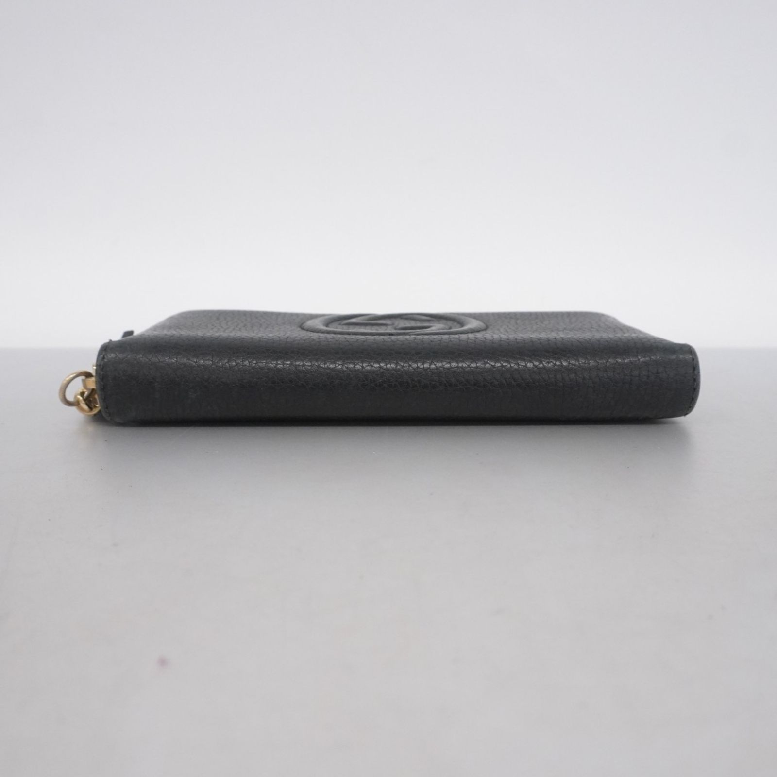 グッチ Gucci 長財布 ソーホー 308004 レザー ブラック シャンパンメンズ レディース