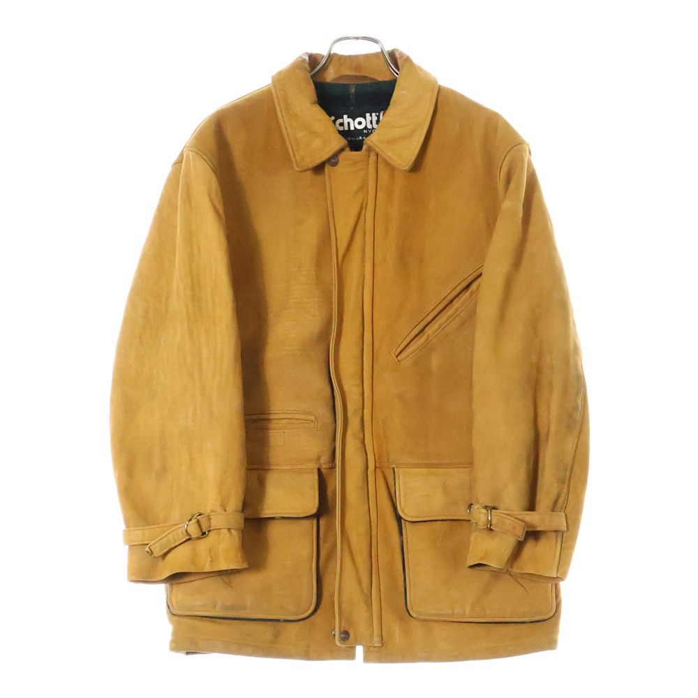 SCHOTT (ショット) ヌバックレザー ウールブランケット付き ジャケット