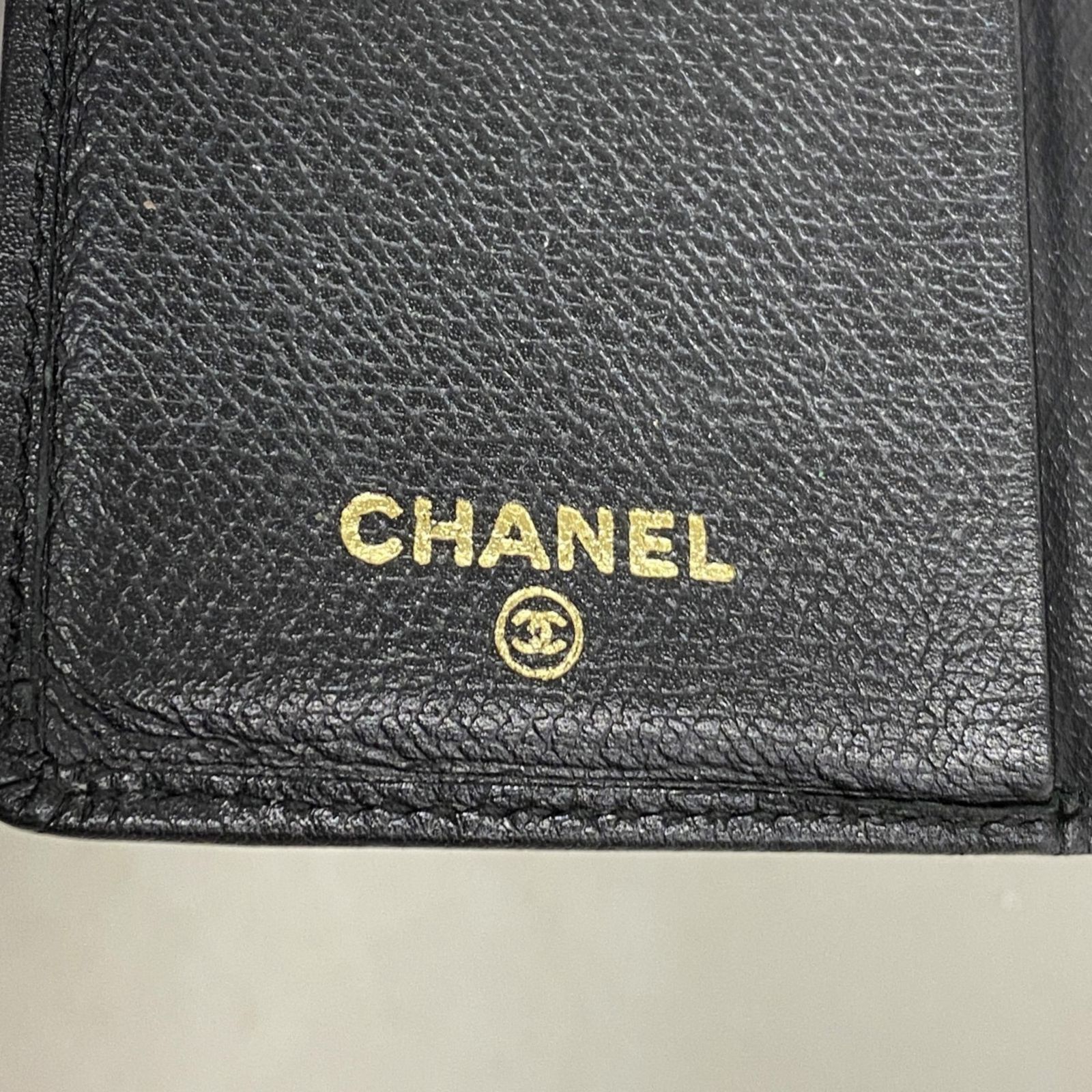  シャネル Chanel 名刺入れ カードケース ココボタン レザー ブラック レディース カードケース 小物