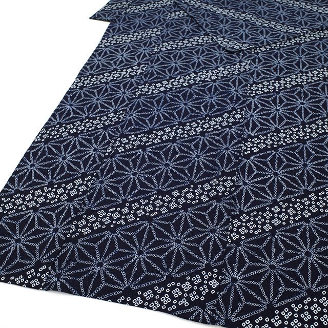 新古品】 夏物 本場有松鳴海絞り 浴衣 未使用 有松 ゆかた 絞り 木綿