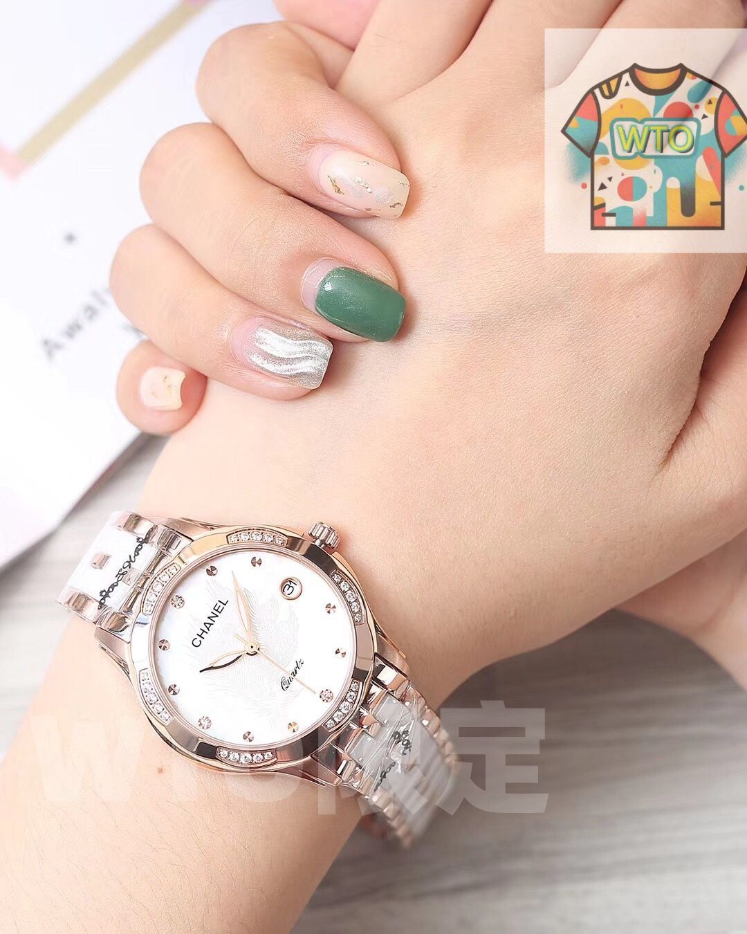 WTO通販 CHANEL エレガントなセラミック製女性用腕時計 -WTO店名をご ください-WTO輸入-MYM88