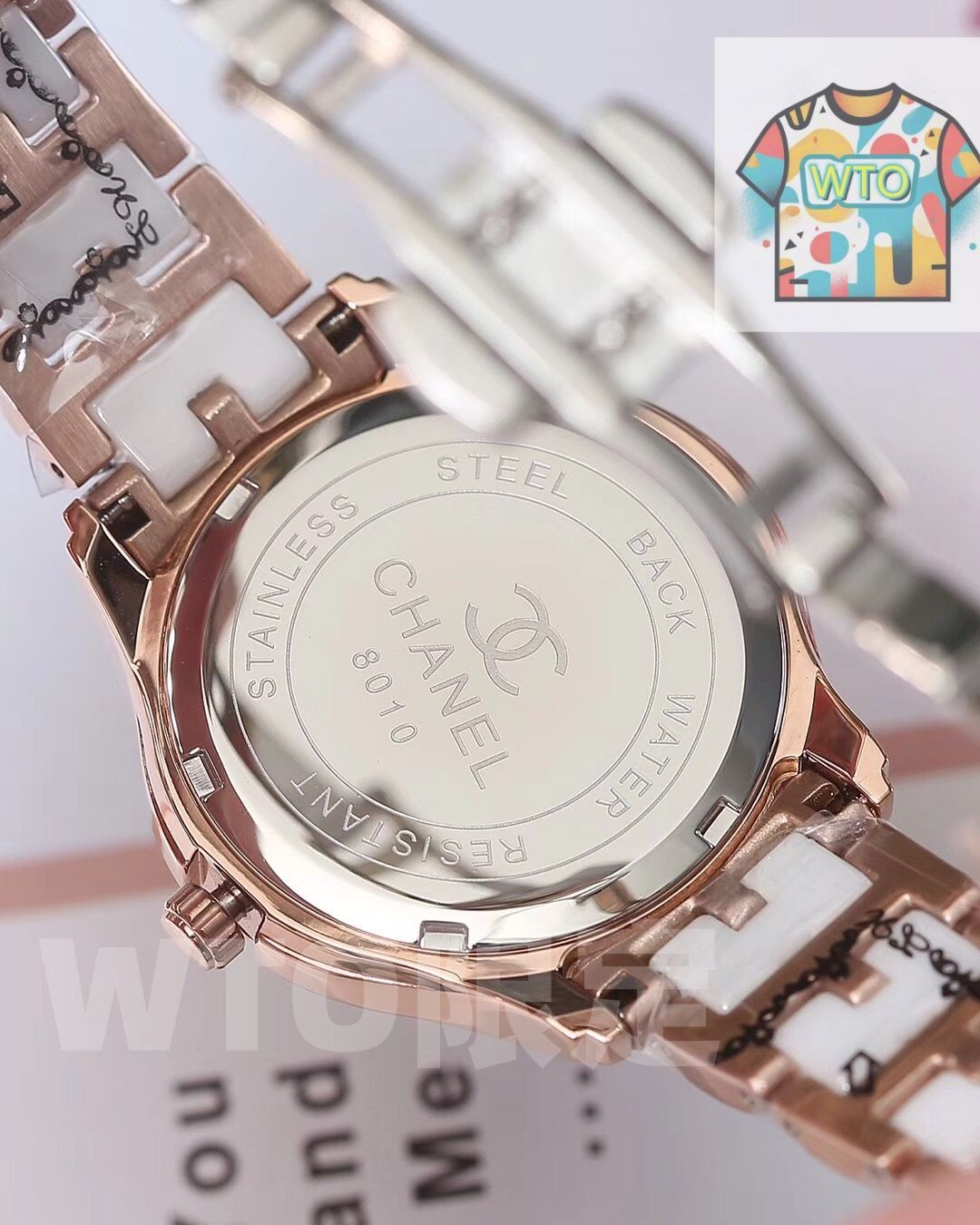 CHANEL エレガントなセラミック製女性用腕時計
