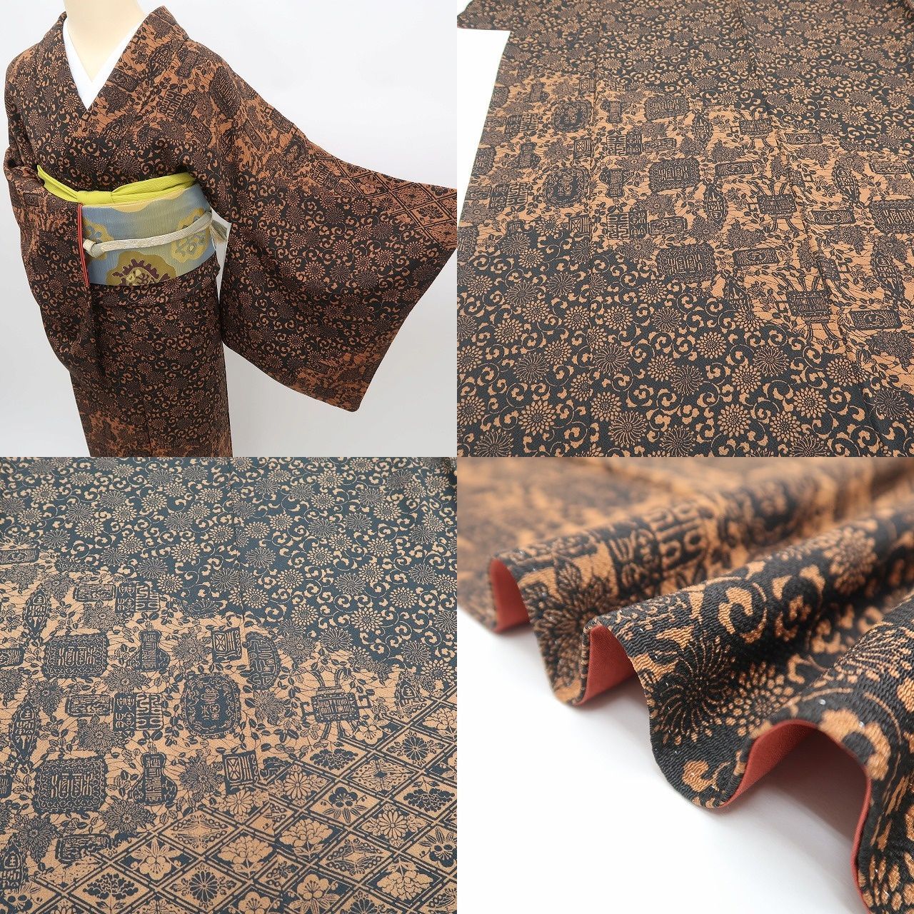 蝶 手縫い仕立て