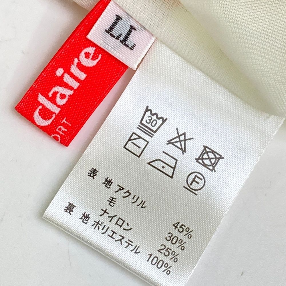 サイズ：LL marie claire sport マリクレール スポール  裏地付 ニットスカート  ホワイト系 [240101556470] ゴルフウェア レディース ストスト レディースゴルフウェア | 長袖 - marie claire SPORT（マリ・クレールスポール）公式オンラインストア