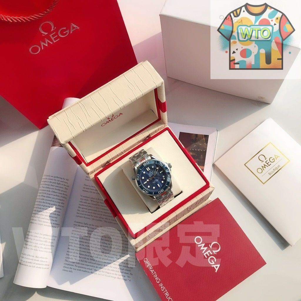  ご 大 です OMEGA オメガ シーマスター ダイバー 300M コーアクシャル マスター クロノメーター 42ｍｍ 210 30 42 20 03 001 オメガ RO 80 自動巻き WTO通販 WTO輸入 HQV16 韓国風 自動巻き時計 腕時計(アナログ)
