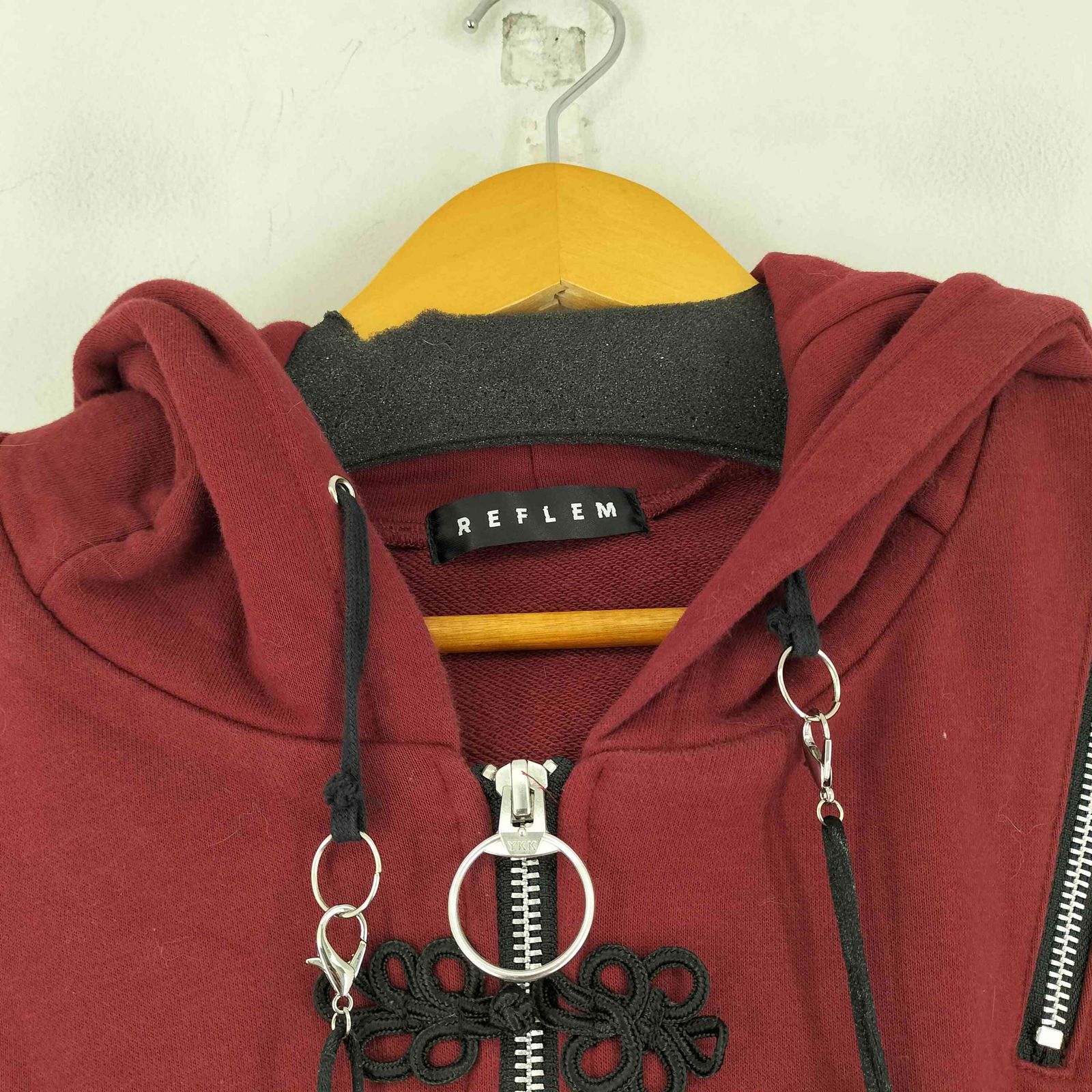 レフレム REFLEM うさ耳チャイナジップアップパーカー レディース 表記