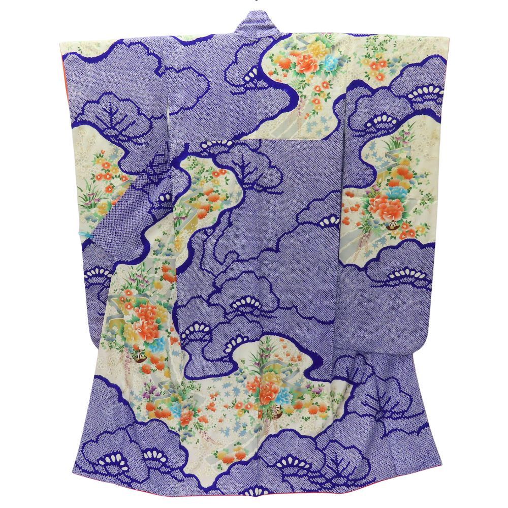 振袖 総絞り 正絹 パープル 成人式 和装 呉服 和服 きもの レディース 女性