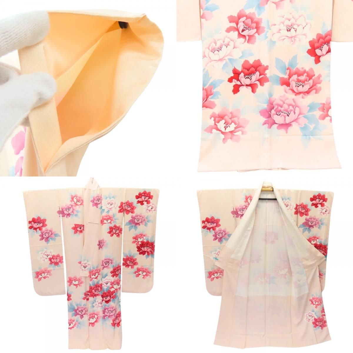  振袖 正絹 ピンク 成人式 芍薬 和装 呉服 和服 きもの レディース 女性 振袖 着物