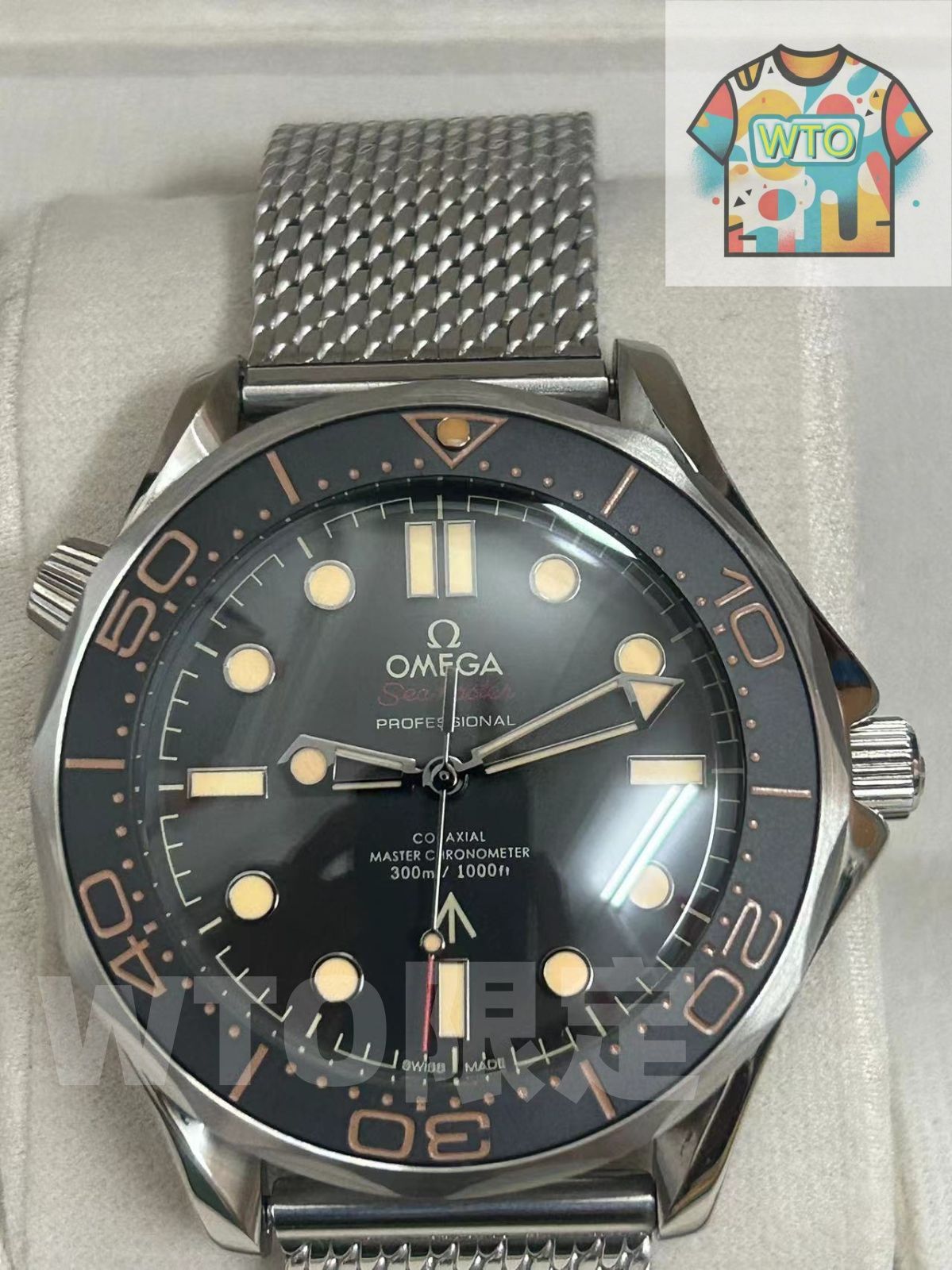 ご 大 です シーマスター ダイバー300M コーアクシャル マスタークロノメーター 007 自動巻き| |