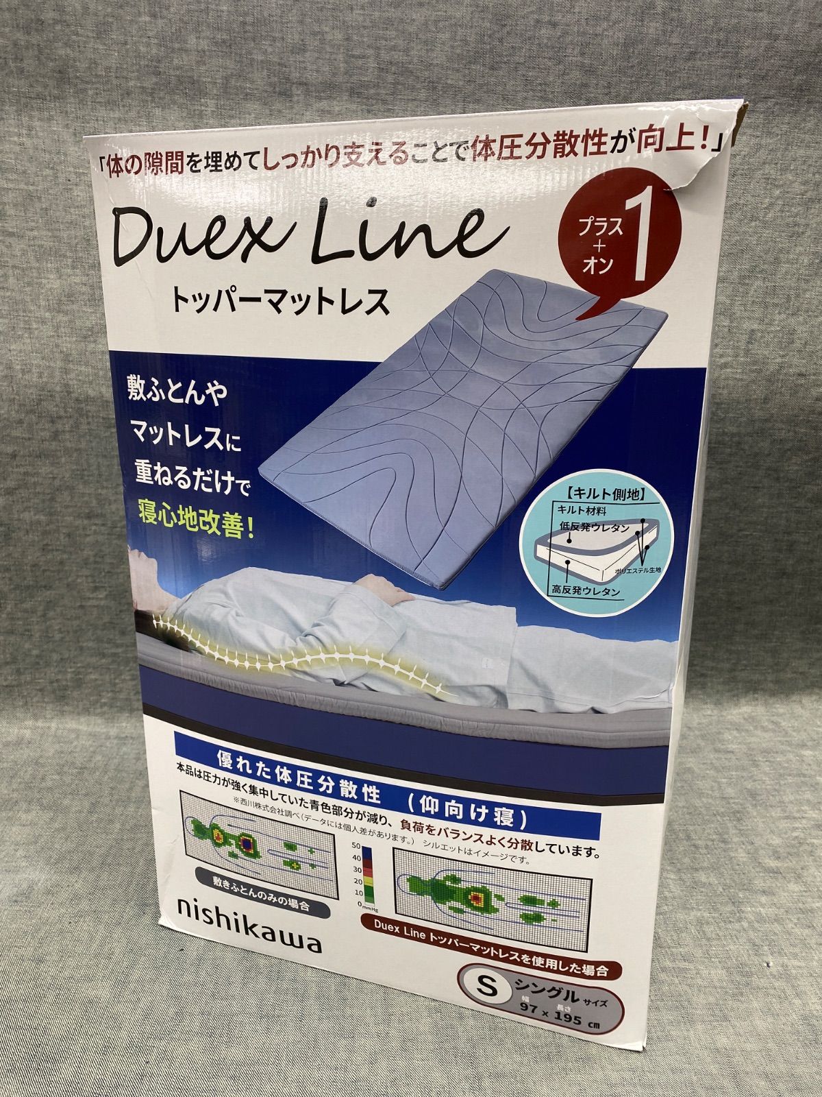 西川 DUEX LINE トッパーマットレス シングルサイズ 楽天市場