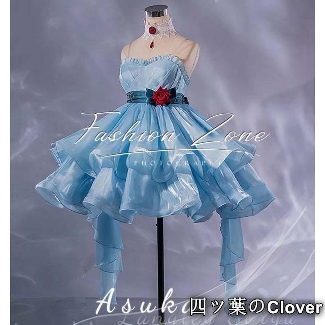 新世紀エヴァンゲリオン風 明日香 惣流 アスカ ラングレー ドレス コスプレ衣装 ウィッグ靴 イベント 変装 仮装B 251112