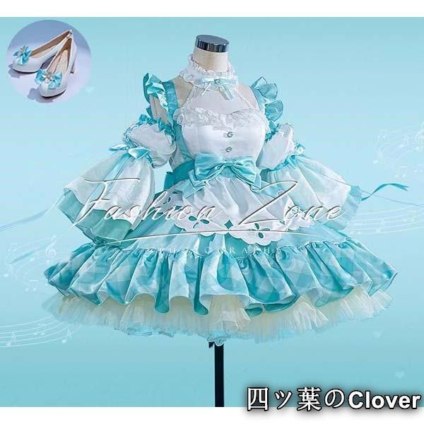 初音ミク風 16周年 の服装 コスプレ衣装 ウィッグ 靴 イベント 変装 仮装B 251112