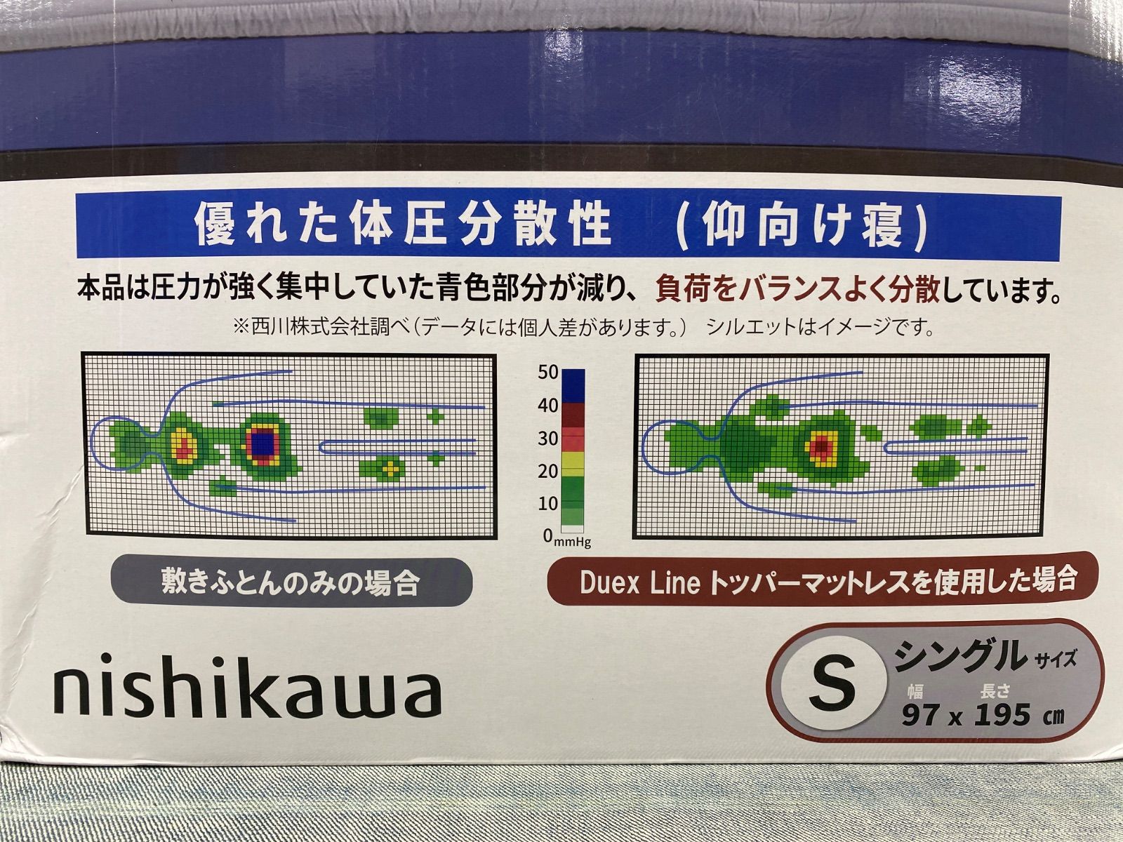 Z AY25111342 西川 DUEX LINE トッパーマットレッス シングルサイズ