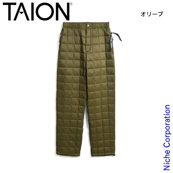タイオン マウンテン ダウンパンツ TAION-1301MTP OLIVE オリーブ M