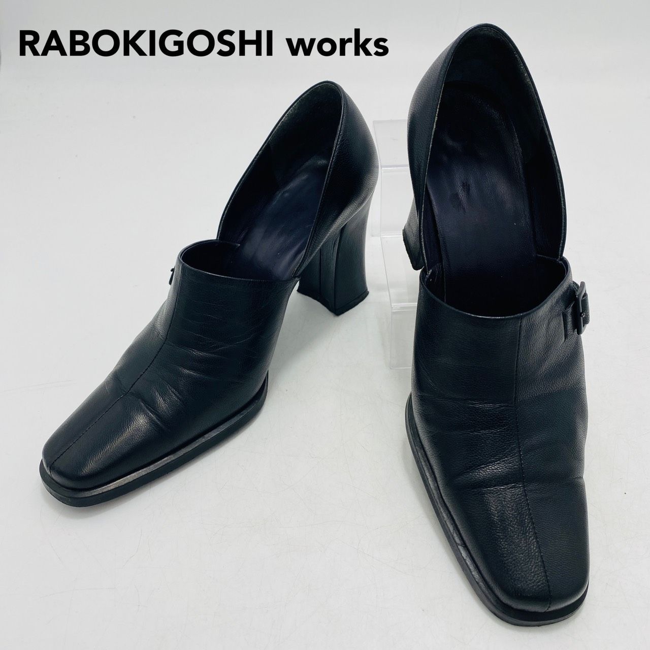 RABOKIGOSHI works ラボキゴシワークス パンプス スクエアトゥ ベルト