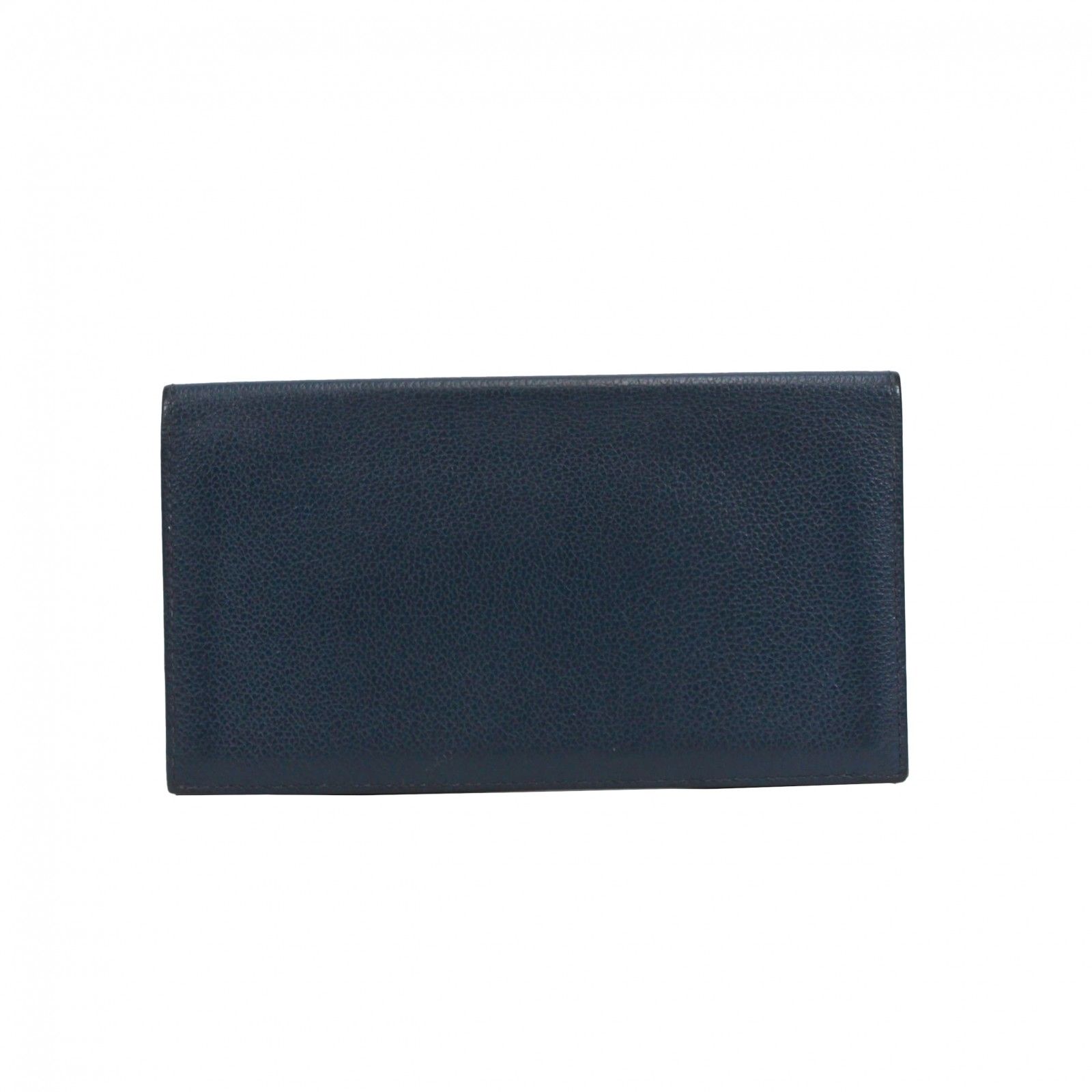 HERMES エルメス 長財布 エバー ネイビー C刻印刻印 レディース