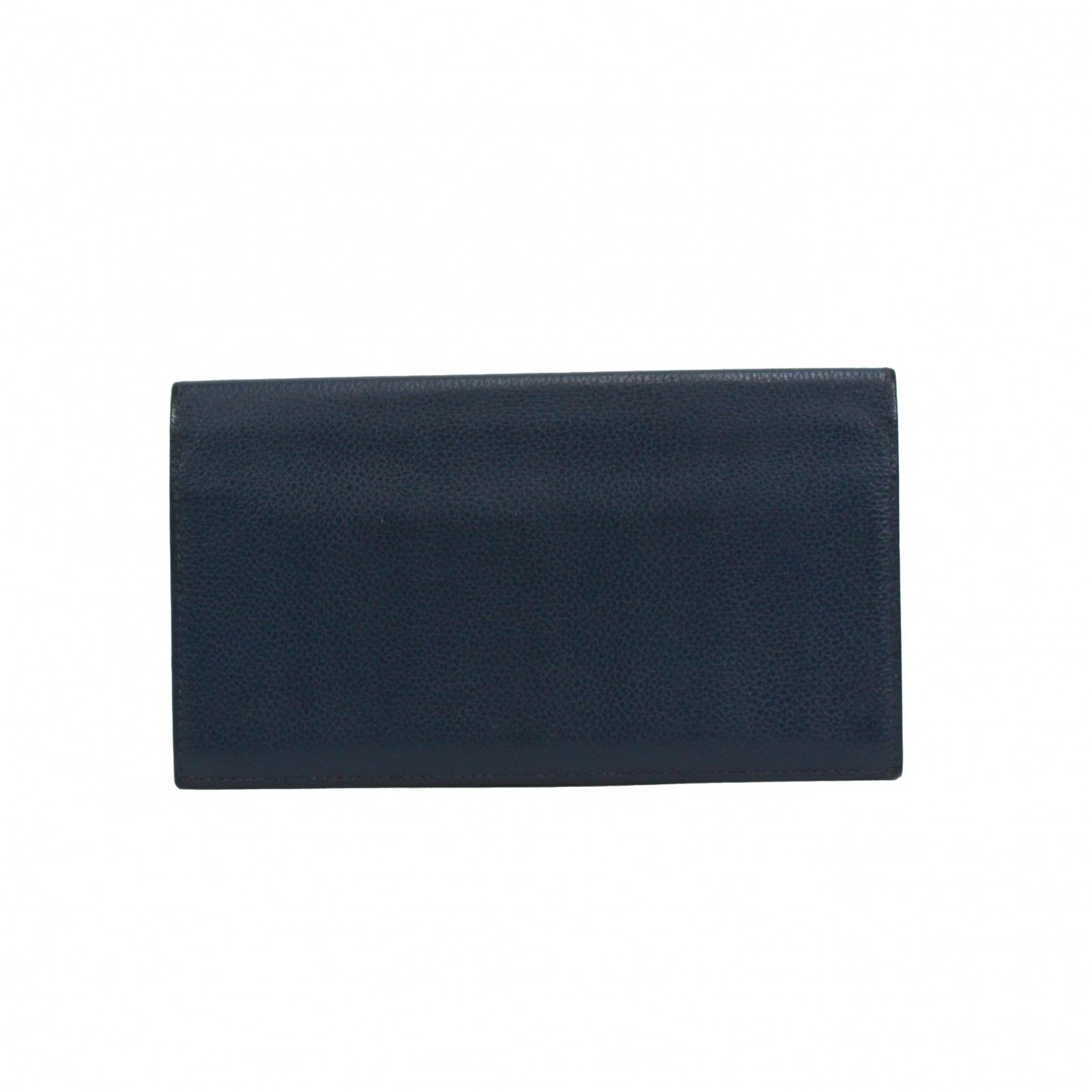 HERMES エルメス 長財布 エバー ネイビー C刻印刻印 レディース