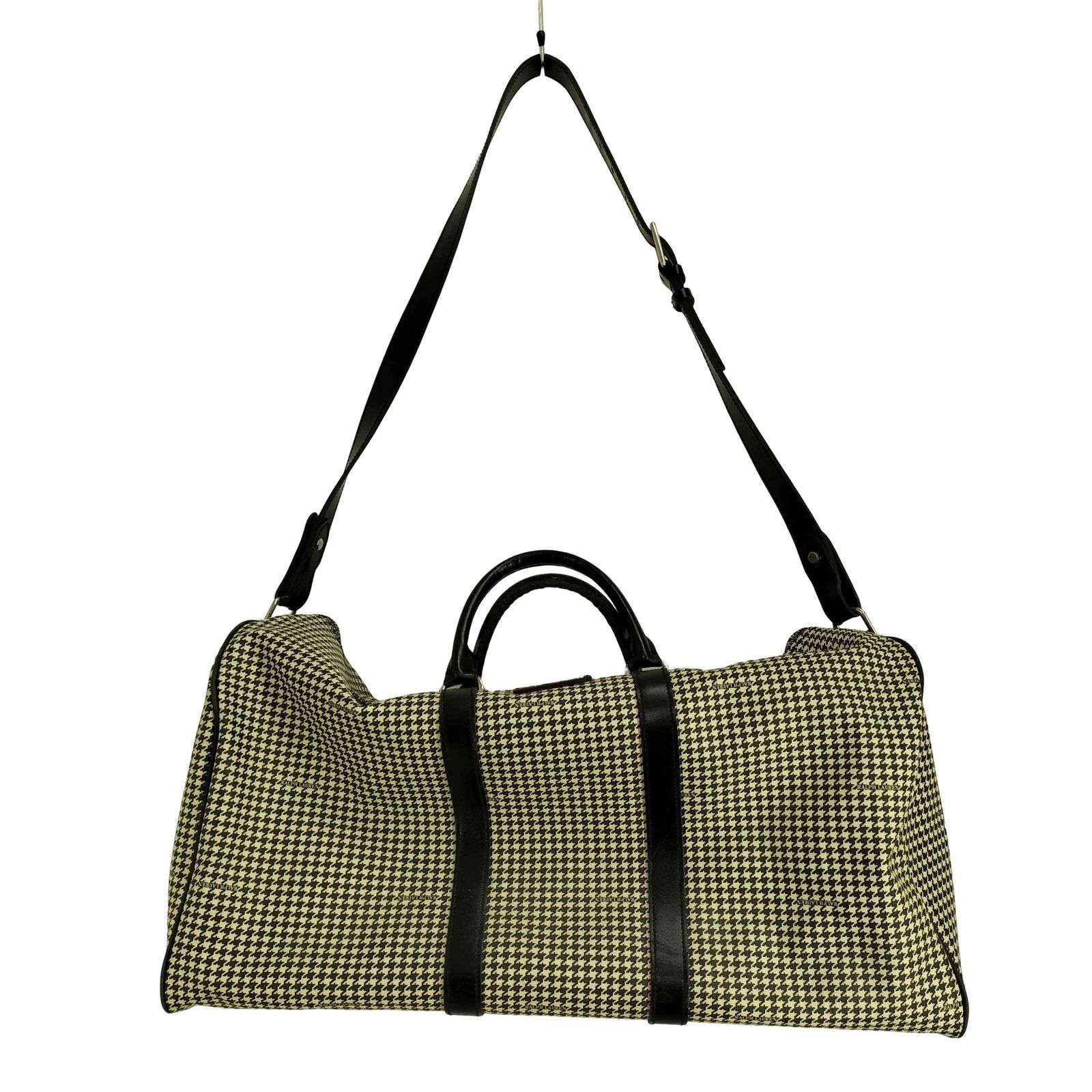 ラルフローレン RALPH LAUREN レザー切替 千鳥格子 2WAY ボストンバッグ メンズ 表記無