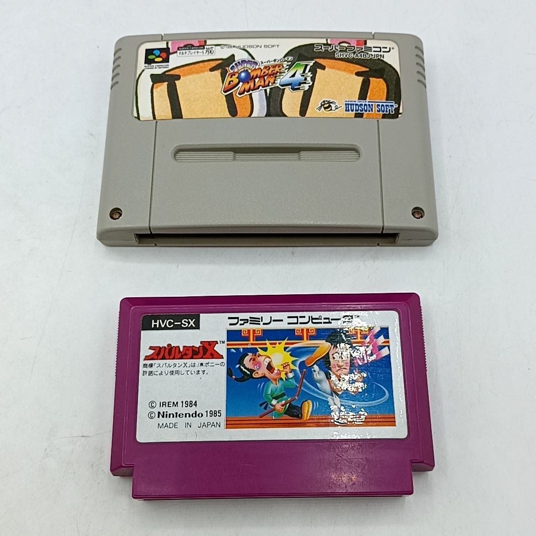 FC Dual ゲーム機 FC/SFC対応 スーパーファミコンソフト4本セット FC Dual ゲーム機 FC/SFC対応 スーパーファミコンソフト4本セット FC