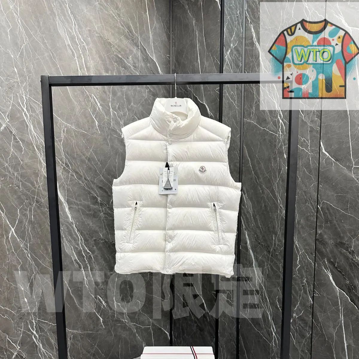 MONCLERモンクレール 白いクラシックメンズダウン｜ ｜ -WTO店名をご ください