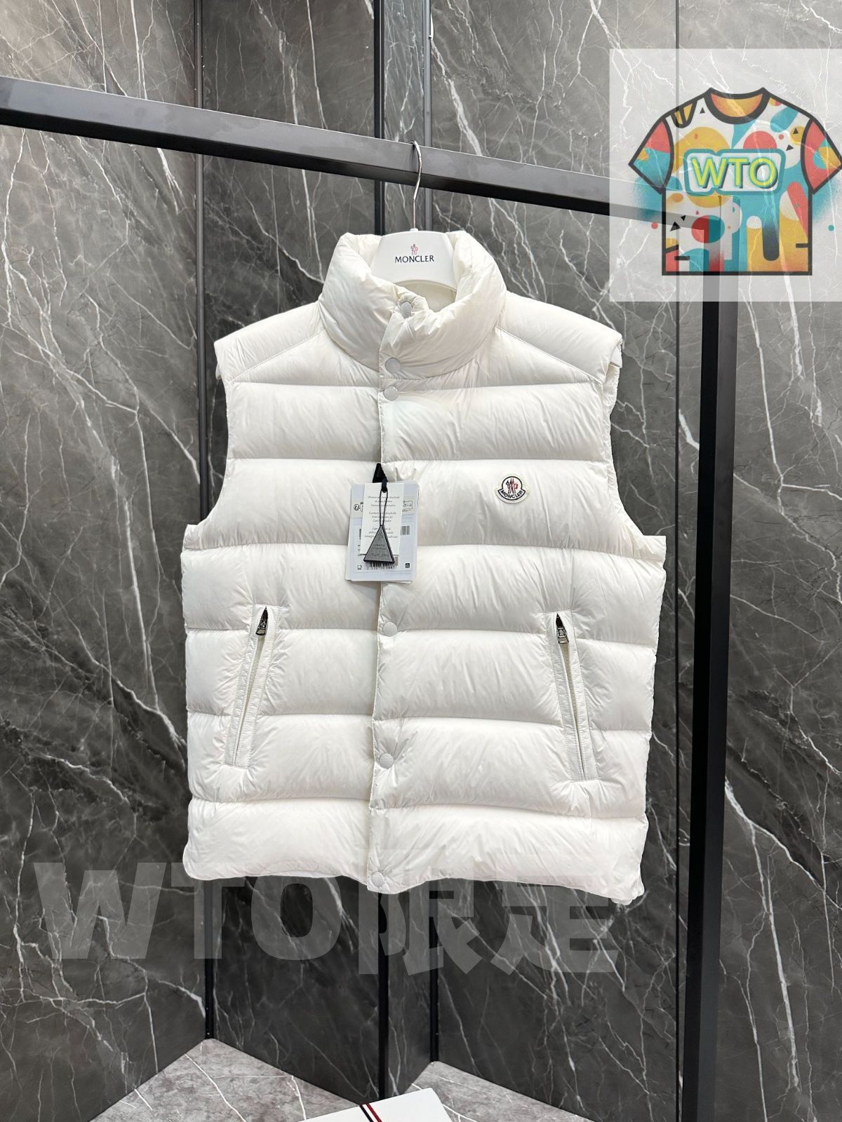 MONCLERモンクレール 白いクラシックメンズダウン|WTO通販| -WTO店名をご ください-WTO輸入-OHR98