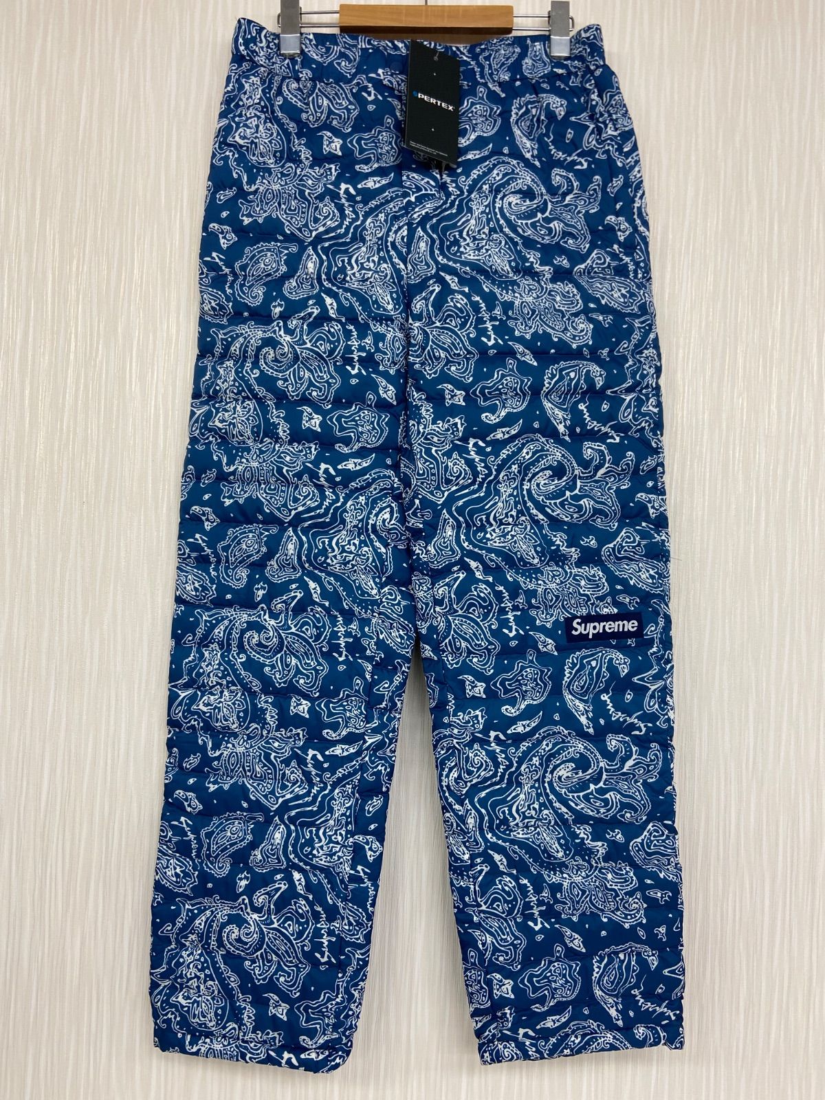 Supreme シュプリーム 22FW Micro Down Pant ペイズリー柄 ダウンパンツ ナイロン S ME70-2823
