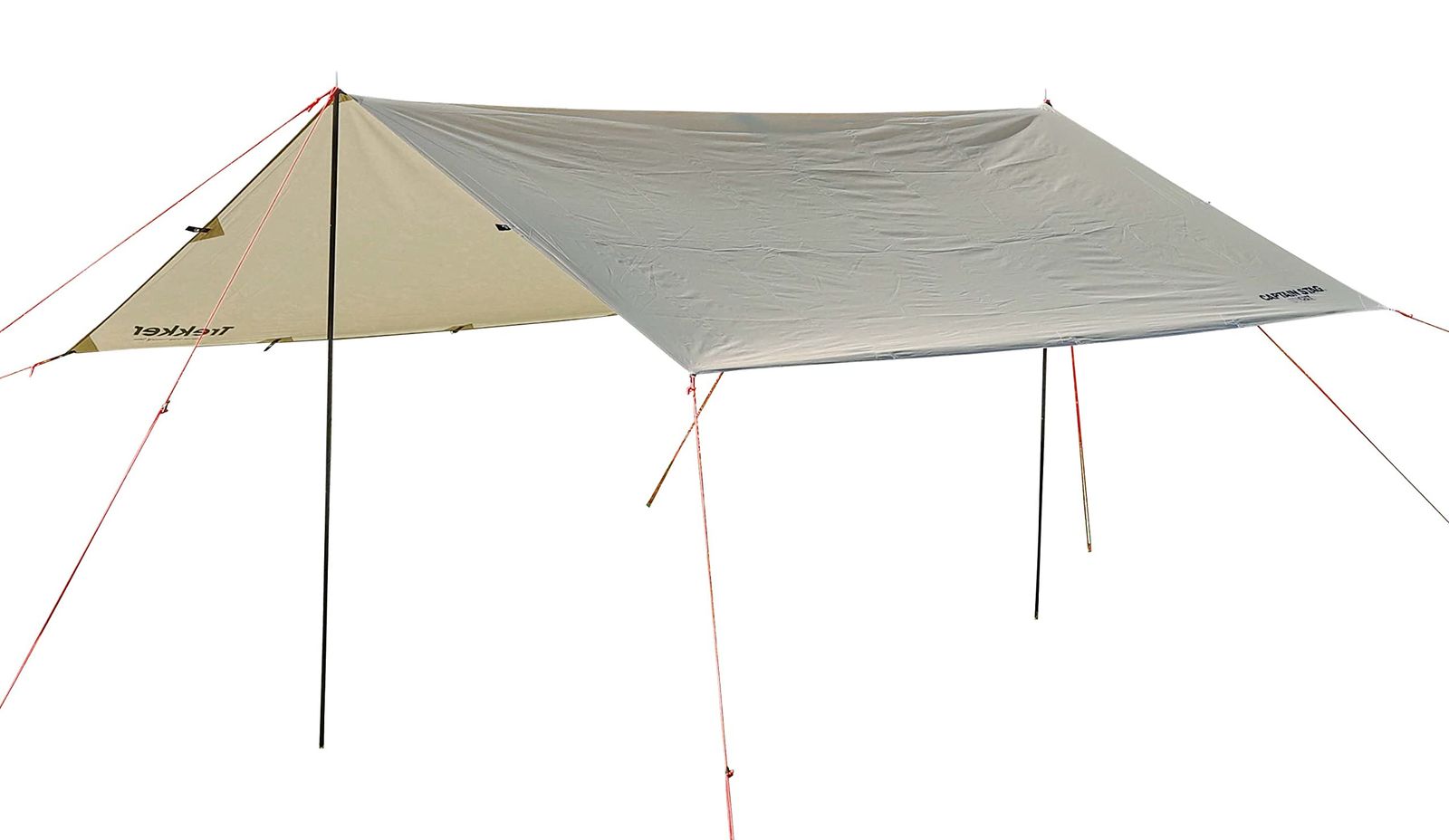 キャプテンスタッグ CAPTAIN STAG タープ レクタタープ セット 320 290 cm UVカット 2000 mm防水 2 3人用 バッグ付き トレッカー ホワイト グリーン カーキ UA 1083 1085 1089